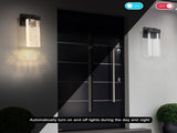 Outdoor waterproof transparent LED crystal wall lamp with light sense 05453058