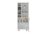 Kitchen Pantry 80.30" H 2 Doors, 9 Shelves, 4 Legs, White - Kitchen B097P395877