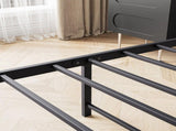 Queen Size Bed Frame, Storage Headboard with Charging Station, Solid and Stable, Noise Free, No Box 81172489