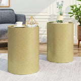 ZNTS METAL SIDE TABLE 65631.00GLD