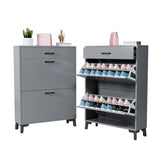 Shoe Storage Cabinet for Entryway, Free Standing Shoe Organizer with 2 Flip Drawers, Hidden Shoe W578124378