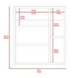 Medicine Single Door Cabinet 19" H With Mirror, Five Interior Shelves, Light Oak B097132885