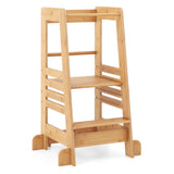Bamboo Kids Step Stool - Frees Parents Hands Dishes), Teaches Independence 12881608