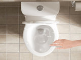 1.1/1.6 GPF Tornado Flush One-Piece Toilet with Comfort Chair Seat ADA Height 17",Powerful & Quiet W3192P412959