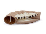 Collapsible Cat Tunnel Bed for Indoor Cats, Washable Cat Hide Tunnel with Hanging Toys and Cushion W2181P153960
