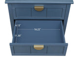 2 Drawer Side table,American style, End table,Suitable for bedroom, living room, study W688119115