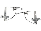 2Pcs Rear Left and Right Window Regulator with 2Pin Motor Fit for Hummer H2 Pickup Sport Utility 39724381