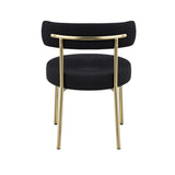 Woker Furniture Dining Chairs Set of 2 Round Upholstered Boucle Dining Room Chairs Mid-Century W1567P147203