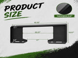 45.35" x 18.57" x 3.6" Open Frame Quick Attach Plate, Heavy Duty Loader Adapter with Universal Skid W2505P494839