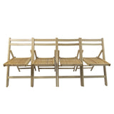 Furniture Slatted Wood Folding Special Event Chair - Wood, Set of 4, FOLDING CHAIR, FOLDABLE STYLE 51286752