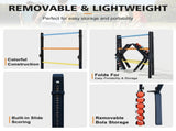 Steel Ladder Toss Game Set, 2 Pack Ladder Ball Rack with 6 Bolas, Assembly-Free Ladder Toss Includes 76162405
