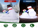 5.91FT Melting Snowman with Hair Dryer Christmas Inflatable Decoration, 5 LED Lights, 210D 38718022