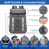 Cooler Backpack 36 Can Leakproof Insulated Cooler Backpack with 25L/6.6Gal for Picnic Camping Beach 86213141