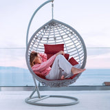 Egg Chair Hanging Basket Seat,Thicken Soft Egg Swing Chair Pad,Hanging Egg Chair 39650467