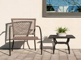 Cast Aluminum Outdoor Side Table, Anti-Rust Outdoor Square End Table, Patio Coffee Bistro Table for 87121979