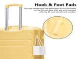 3-Piece Luggage Set , ABS Hardshell, New Upgraded Iron Handle, Combination Lock, 360&deg W2787P534758
