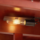 Lighted Glass Display Cabinet Glass Wine Cabinet Curio Display Cabinet with Adjustable Glass Shelves W1758P294633