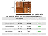 27pcs Wood Interlocking Deck Tiles 11.8"x11.8", Waterproof Flooring Tiles for Indoor and Outdoor, 65022091