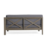 ZNTS BRAVA X-BACK RIGHT CORNER BENCH, DARK GREY 57968.00DGY