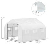 11.5' x 10' x 6.5' Outdoor Walk-in Greenhouse 68113668