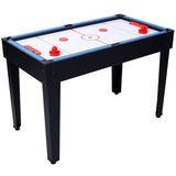 ZNTS 5-in-1 Multi-Game Table - Billiards, Push Hockey, Foosball, Ping Pong, and Basketball black/blue 86399614