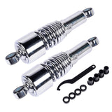 Chrome 10.5" Rear Shocks Absorbers Lowering For Harley Road King Tour Glide FLT Dyna 1991-2016 24938032