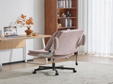 Criss Cross Legged Office Chair with Flip-Up Back Built-In Dynamic Airbag Lumbar Support, Wide Seat 96845061