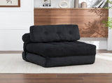 Folding Sofa Bed, Convertible Sleeper Chair with Pillow Foldable Mattress with Back Support, W2200P575430