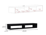Rockwood Floating TV Stand with Open Storage Shelves and Cable Management B200P173212