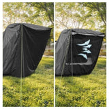 ZNTS SUV Tailgate Tent with Three Sides Awning Shade, Car Roof Canopy and Poles, Water Resistant Camping 79603980