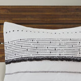 Full/Queen Cotton Printed Duvet Cover Set with Trims B03596487