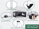 10x10ft Outdoor Pop Up Canopy, Portable Instant Canopy Tent with 4 Sidewalls for Outdoor Events 37940697