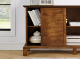 47.6" Sideboard Buffet Cabinet with Storage, Farmhouse Fluted Sideboard with 2 Sliding Doors & Solid W1801P457808