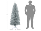 6-foot silver Christmas tree with bracket 07625366