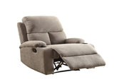 Grey Recliner with Cup Holder B062P215453