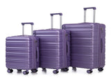 3 in 1 20"/24"/28" 3 pcs/set in ABS Spinner Wheel Luggage, Carry on Suitcase, Matching Color, 69933898