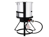 13*32in Iron Aluminum Black Round Tripod Stove Rack Silver Fryer Gas Fryer 55732101