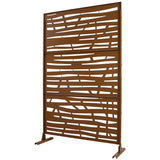 Outdoor & Indoor Privacy Metal Privacy 76" H48" W, Freestanding Decorative Privacy W465P193229