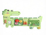 Green Dinosaur Wall-Mounted Sensory Toys Montessori MDF Sensory Wall 87x52x5.5cm 11454046