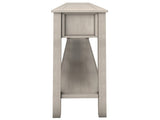 Rustic Entryway Console Table, 60" Long Sofa Table with two Different Size Drawers and Bottom Shelf 30833518