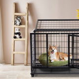 ZNTS Dog Crate Dog Cage Dog Kennel for Large Dogs, Heavy Duty 36 in Pet Playpen for Training Indoor 25996748