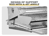 Large Capacity Treadle Poultry Feeder, Feed Chicken Feeder with Lid & Lock, Outdoor Coop Food 38019109