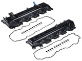 2X Aluminum Engine Valve Cover Fits For Jeep Commander Dodge Ram 1500 Durango 4.7L 53022139AB 39728321