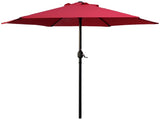 7.5ft Patio Umbrella with Crank Handle, Outdoor Market Umbrella with 6 Sturdy Umbrella Ribs 95542107