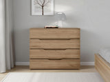 Aralia Drawer Dresser, Four Drawers, Superior Top, Natural Oak B097P474285