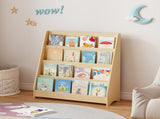 4-Tier Kids Bookshelf,Book Display Shelf Bookcase Book Cabinet Organizedfor Bedroom,Playroom,Neutral 94220371