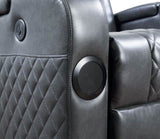 Dark Grey Power Recliner with Bluetooth B062P215429