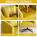 360&deg Swivel Accent Chair, Modern Velvet Fabric Living Room Armchair, Comfy Wide Upholstered with 52791993