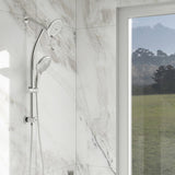 5" Multi Function Dual Shower Head, with Adjustable Slide Bar,Chrome W124381489