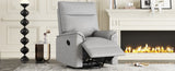 ZNTS 360 Degree Swivel Upholstered Manual Recliner Chair Theater Recliner Sofa Nursery Glider Rocker for WF315988AAE